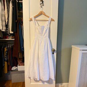 Reformation Tagliatelle Linen Dress, Size 4
